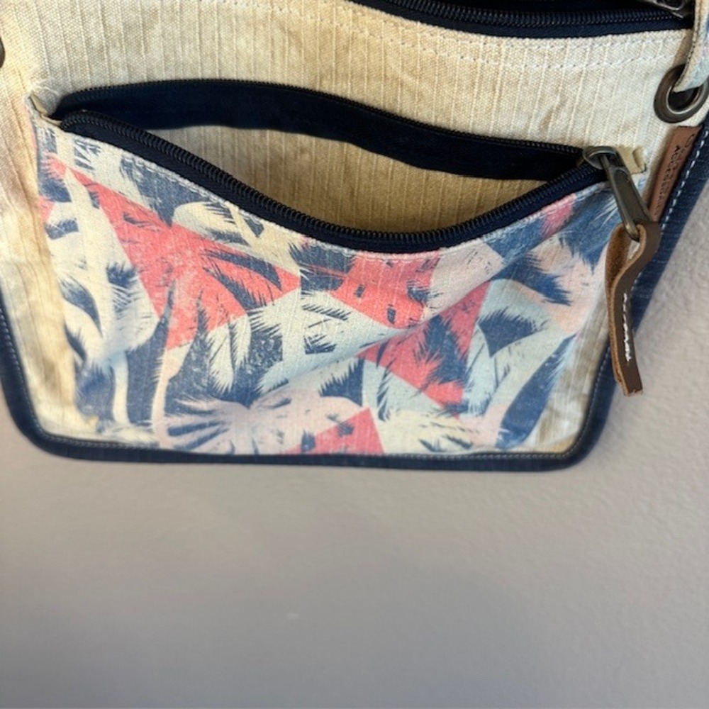 Sun N' Sand Palm‎ Trees Beach Crossbody Bag Adjustable Strap - Picture 6 of 7